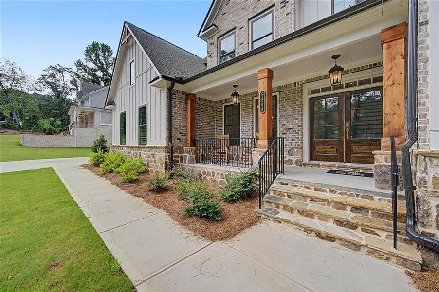 Exterior details and patio area of a home in Ford Landing, Acworth (Image 31). Exterior details and patio area of a home in Ford Landing, Acworth (Image 31).