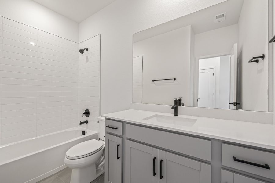 Furnished interior view inside a new home in Painted Prairie, Aurora (Image 34).