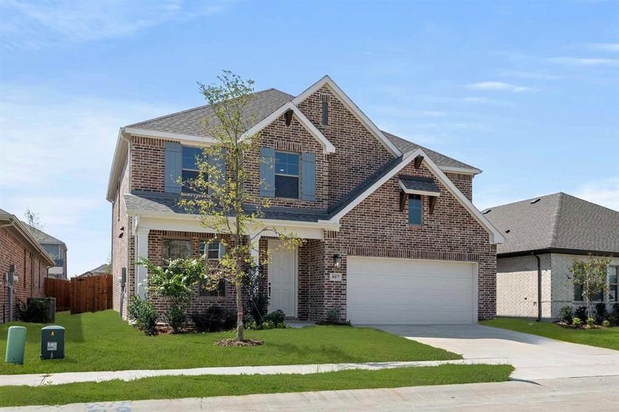 Front exterior of a new home in Monticello Park, Princeton, TX, highlighting curb appeal (Image 17). Front exterior of a new home in Monticello Park, Princeton, TX, highlighting curb appeal (Image 17).