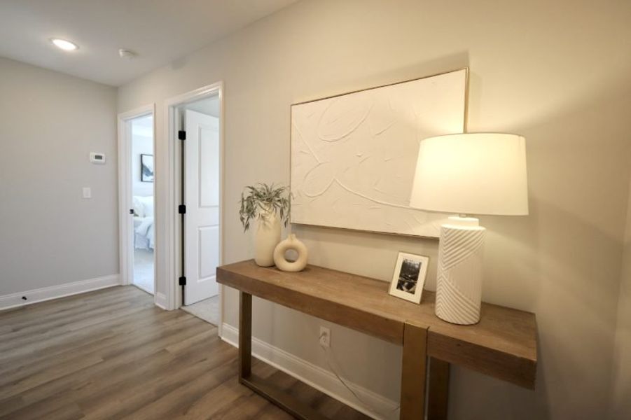 Furnished interior view inside a new home in The Abaco, Cleveland (Image 30). Furnished interior view inside a new home in The Abaco, Cleveland (Image 30).