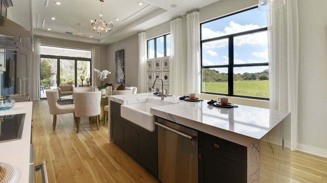 Furnished interior view inside a new home in Rivella, Port St. Lucie (Image 6).