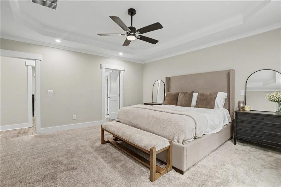 Furnished interior view inside a new home in , Hoschton (Image 9).