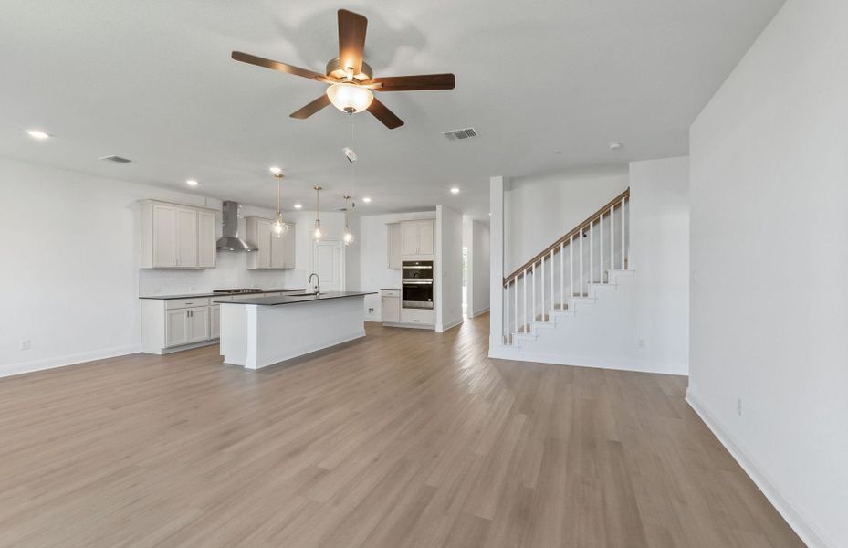 Spacious, unfurnished interior of a new home in Saddleback at Santa Rita Ranch, Liberty Hill (Image 6). Spacious, unfurnished interior of a new home in Saddleback at Santa Rita Ranch, Liberty Hill (Image 6).