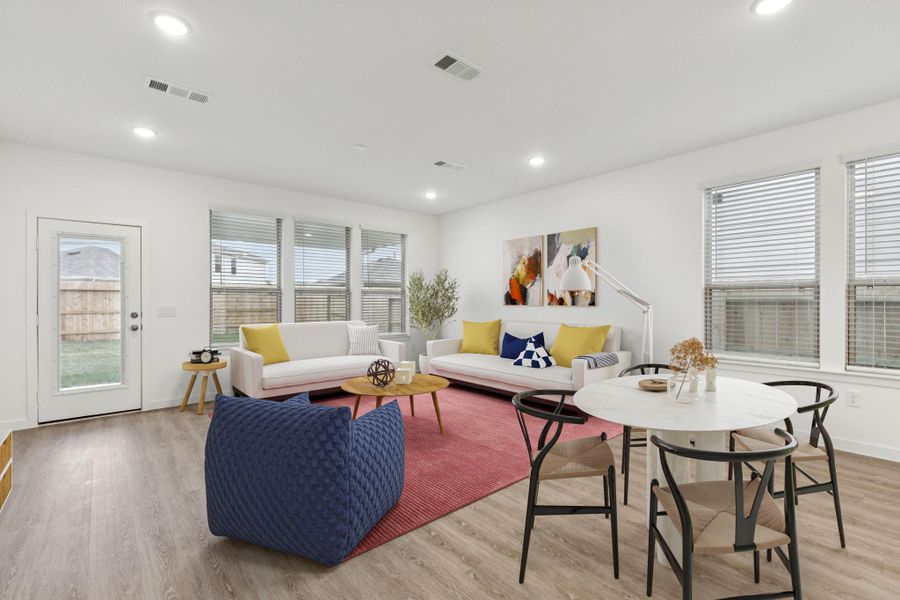Furnished interior view inside a new home in Mavera, Conroe (Image 14).
