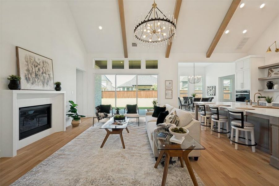 Furnished interior view inside a new home in , Prosper (Image 30).