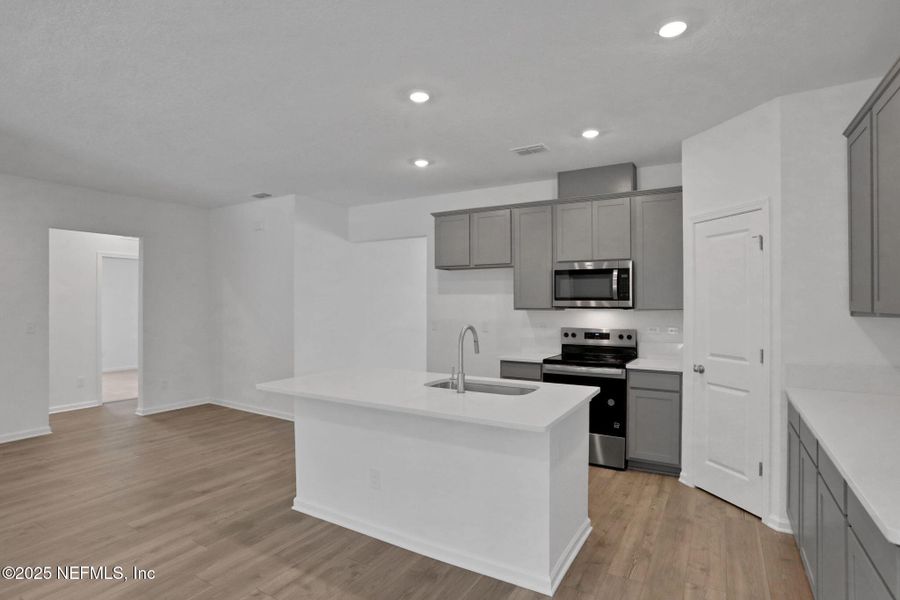 Furnished interior view inside a new home in Bellbrooke, Jacksonville (Image 8). Furnished interior view inside a new home in Bellbrooke, Jacksonville (Image 8).