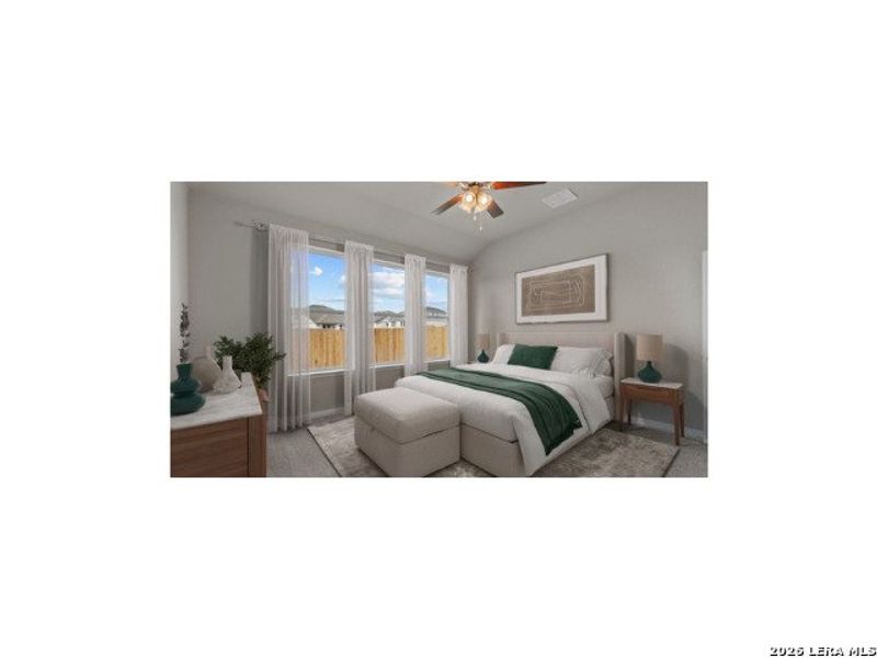 Furnished interior view inside a new home in Morgan Meadows, San Antonio (Image 3).