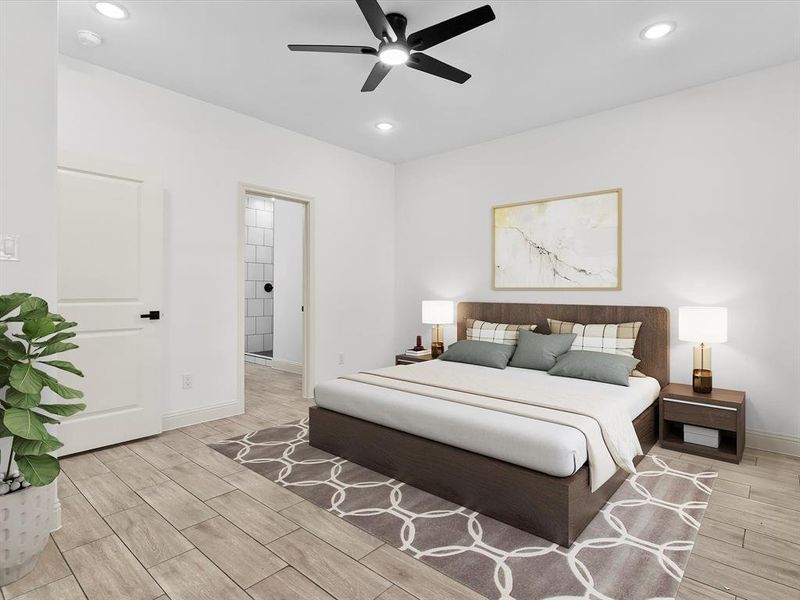 Furnished interior view inside a new home in , Granbury (Image 7).