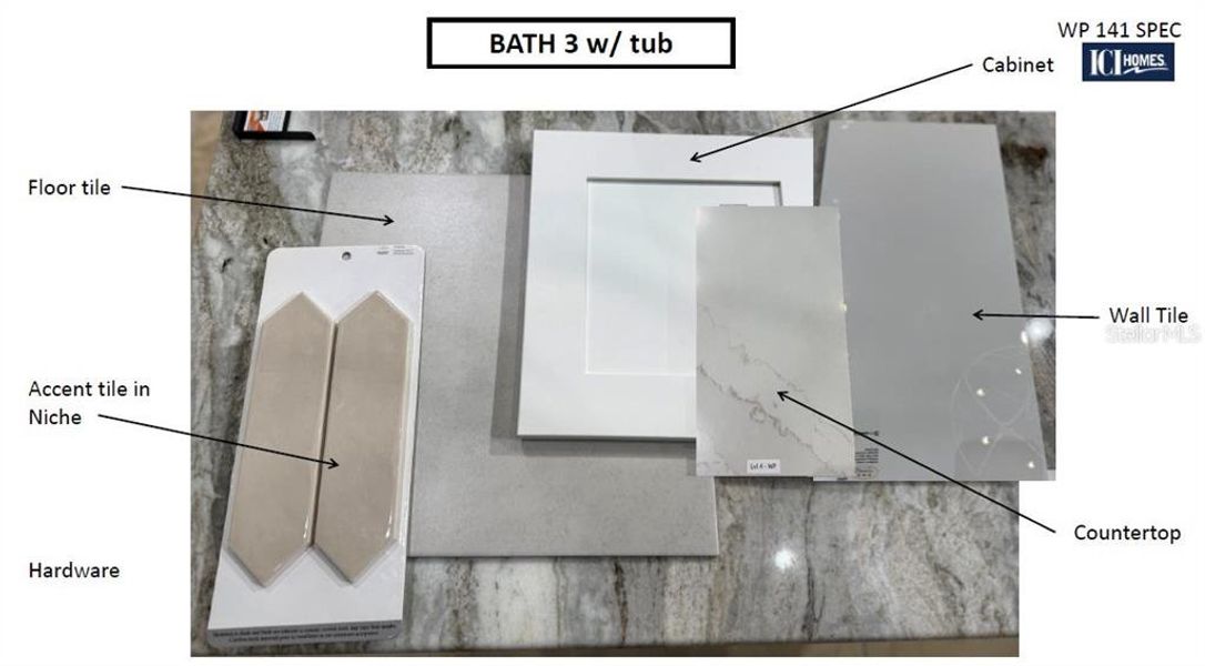 Sample of building materials used in homes in Wellen Park, Venice (Image 7).