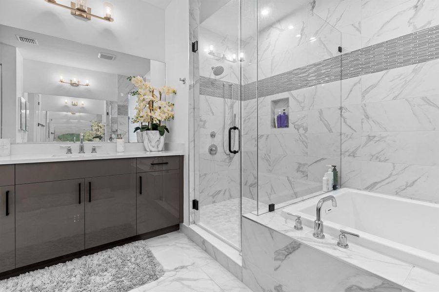 Furnished interior view inside a new home in Solana Bay at Avenir, Palm Beach Gardens (Image 7). Furnished interior view inside a new home in Solana Bay at Avenir, Palm Beach Gardens (Image 7).