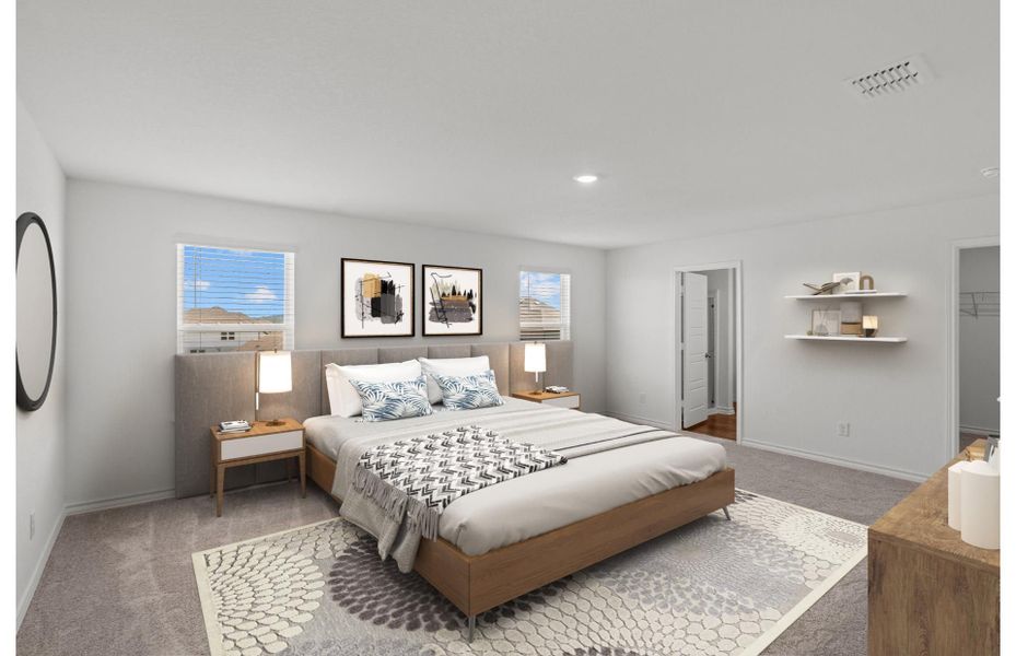 Representative furnished interior of a home built from the Monroe by Centex in Davis Ranch, San Antonio (Image 8).