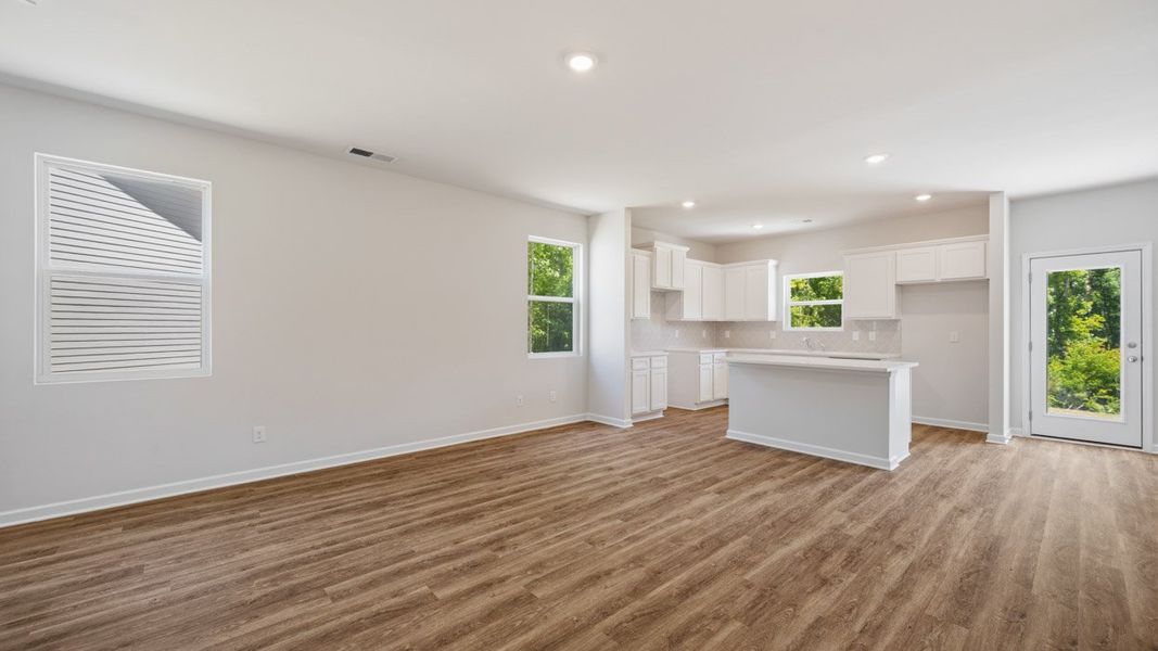 Representative unfurnished interior of a home built from the Hillcrest by D.R. Horton in Shoal Creek, Hampton (Image 13).