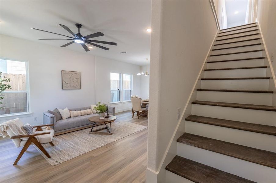 Furnished interior view inside a new home in , Fort Worth (Image 8).