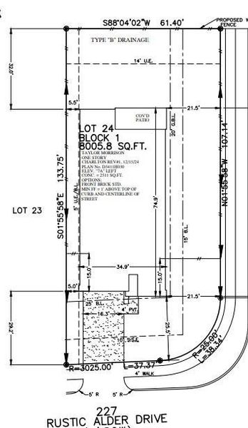 227 Rustic Alder Drivepreliminary plot plan 227 Rustic Alder Drivepreliminary plot plan