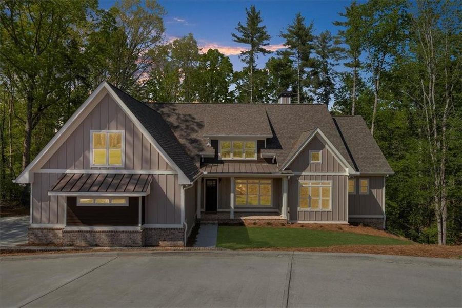 Front exterior of a new home in , Gainesville, GA, highlighting curb appeal (Image 26).