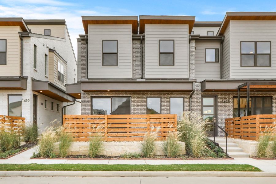 Representative exterior photo of a completed home built from the Cypress (RE) by Grenadier Homes in Wildridge, Oak Point, TX (Image 1).