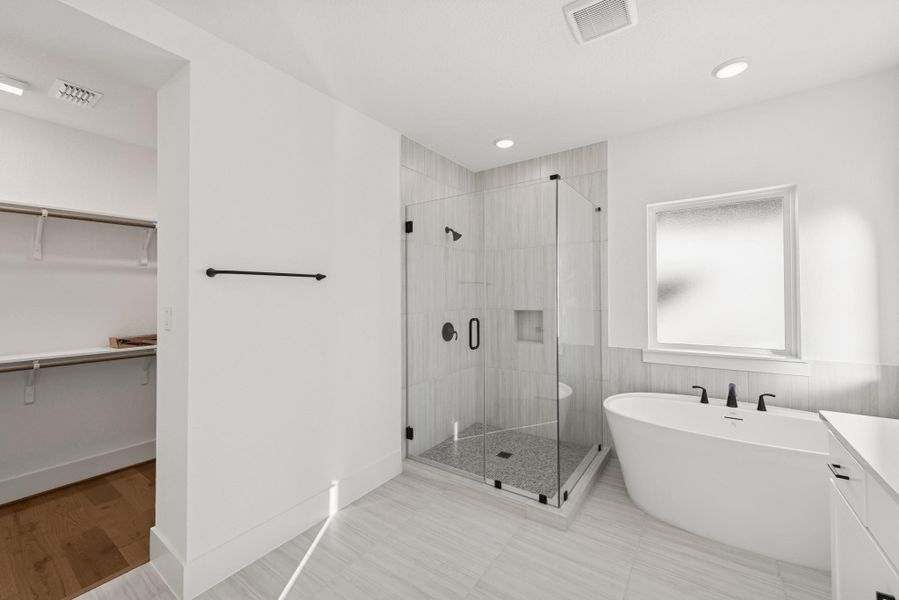 Furnished interior view inside a new home in Easthaven at Bridgeland Central - Vision Collection, Cypress (Image 11). Furnished interior view inside a new home in Easthaven at Bridgeland Central - Vision Collection, Cypress (Image 11).