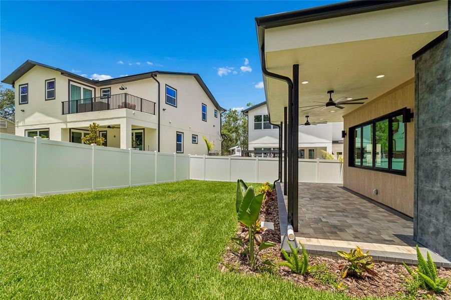 Exterior details and patio area of a home in , Tampa (Image 40).