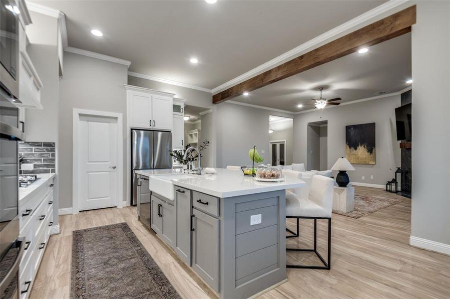Furnished interior view inside a new home in Lynx Hollow Estates, Forney (Image 7).