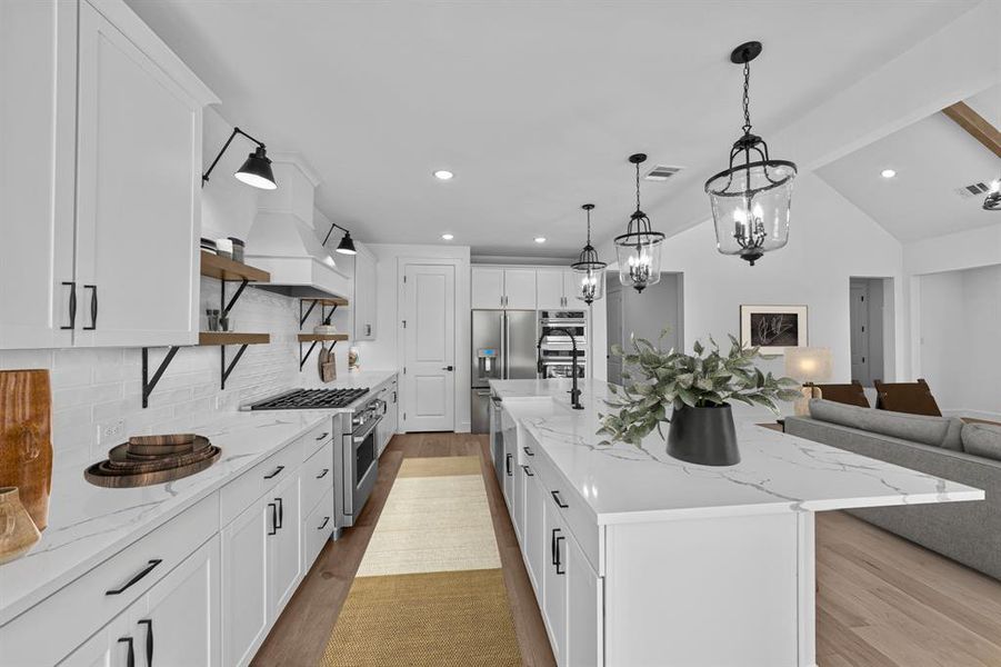 Furnished interior view inside a new home in Heath Golf & Yacht Estates, Heath (Image 13).