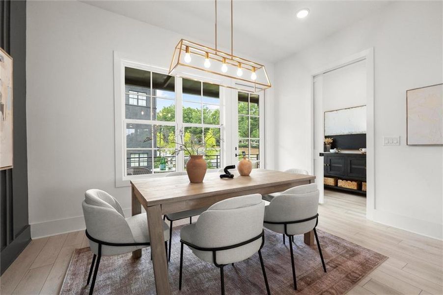 Furnished interior view inside a new home in The Gathering – Alpharetta, Alpharetta (Image 31).