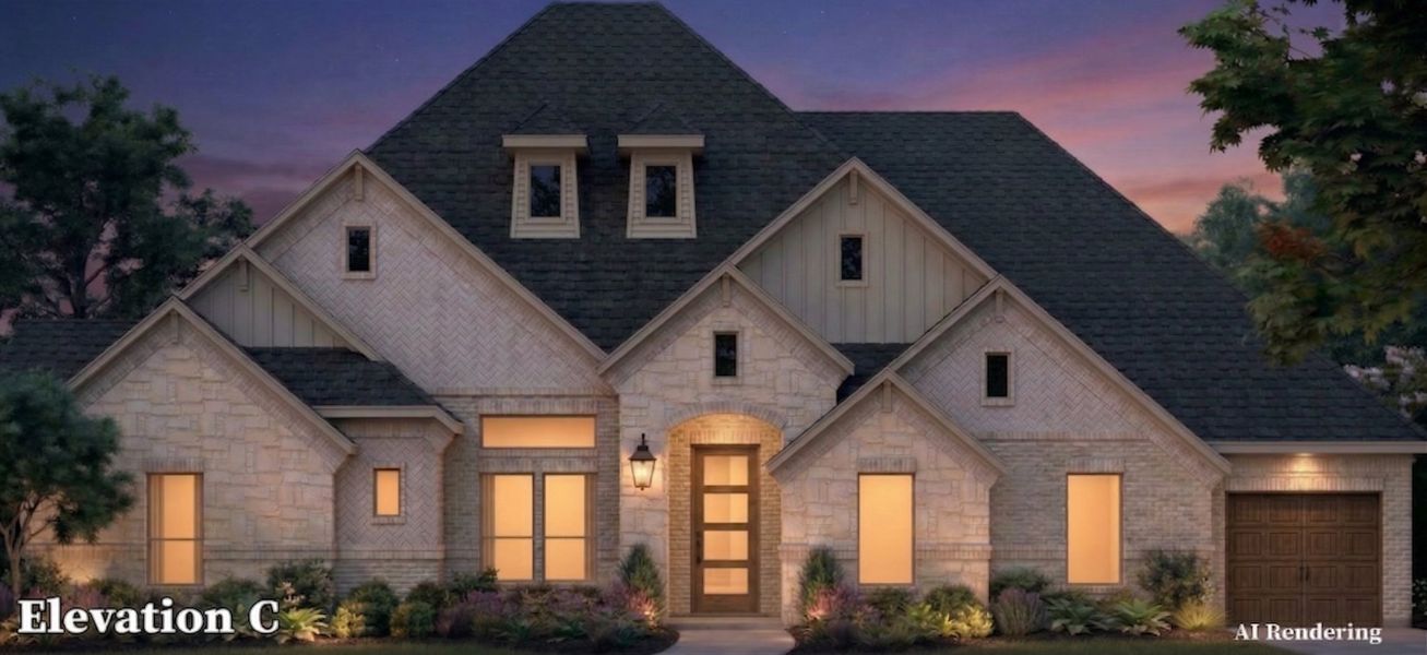 Representative exterior photo of a completed home built from the Eleanor by Altura Homes in Talbott Estates, Howe, TX (Image 7).