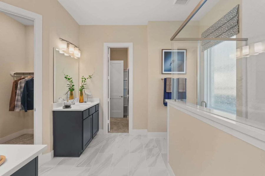 Representative furnished interior of a home built from the Marion by Chesmar Homes in Attwater 55s, Waller (Image 8).