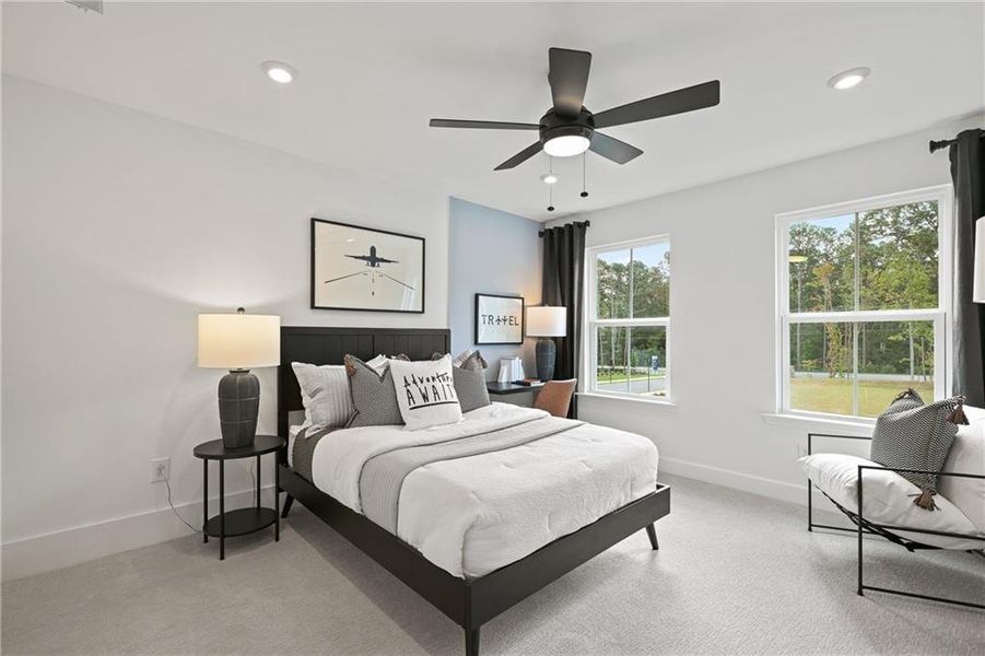 Furnished interior view inside a new home in Briar Creek, Atlanta (Image 12). Furnished interior view inside a new home in Briar Creek, Atlanta (Image 12).