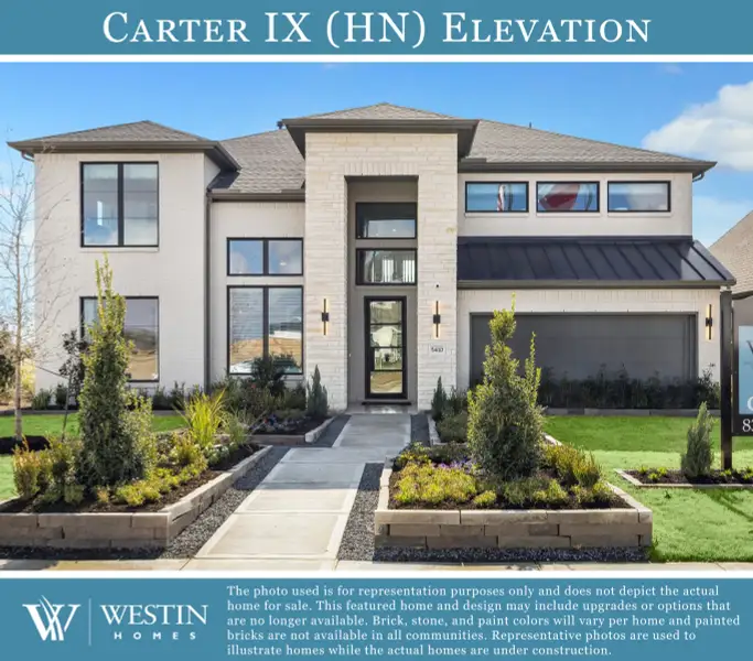Front exterior of a new home in Candela, Richmond, TX, highlighting curb appeal (Image 1). Front exterior of a new home in Candela, Richmond, TX, highlighting curb appeal (Image 1).