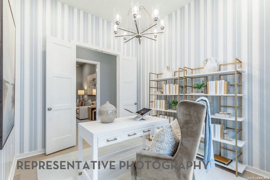 Furnished interior view inside a new home in The Ranches at Creekside, Boerne (Image 14).