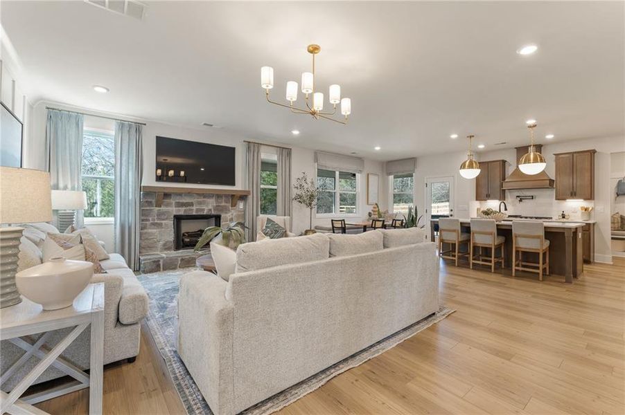 Furnished interior view inside a new home in , Dallas (Image 6).