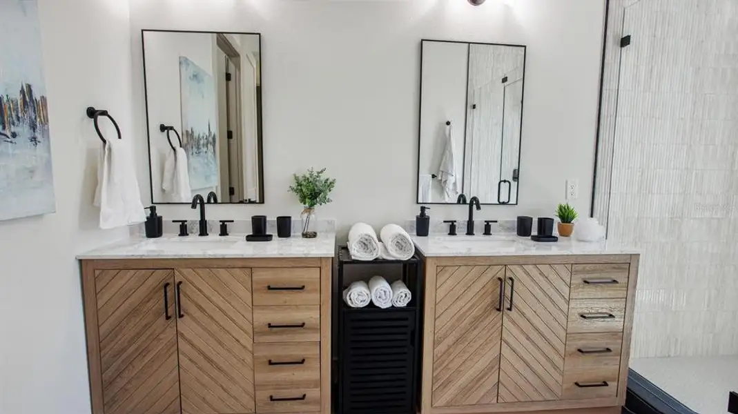 Furnished interior view inside a new home in , Tampa (Image 11). Furnished interior view inside a new home in , Tampa (Image 11).