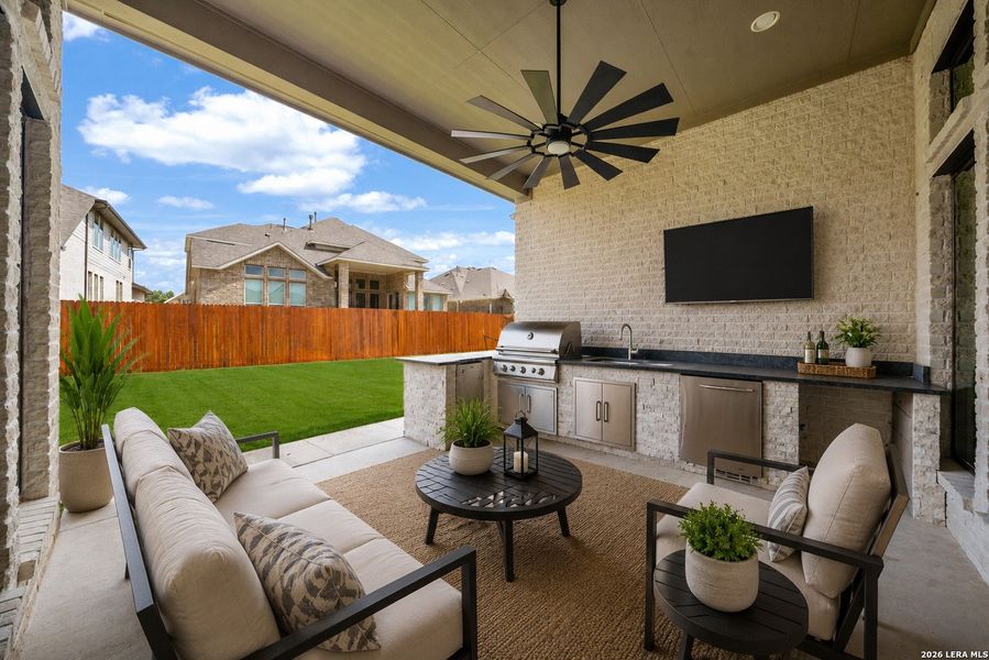 Exterior details and patio area of a home in Ladera, San Antonio (Image 27). Exterior details and patio area of a home in Ladera, San Antonio (Image 27).