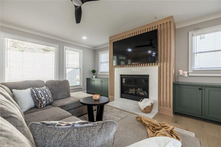 Furnished interior view inside a new home in , Powder Springs (Image 31).