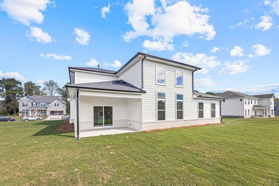 Exterior details and patio area of a home in Ellorie Estates, Dawsonville (Image 3). Exterior details and patio area of a home in Ellorie Estates, Dawsonville (Image 3).