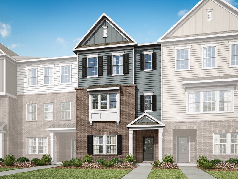 Representative exterior photo of a completed home built from the Ryder by Tri Pointe Homes in The Grove at Latta Park, Durham, NC (Image 13).