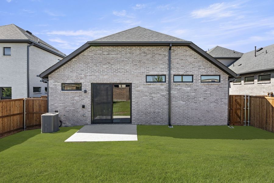 Exterior details and patio area of a home in Willow Grove Single-Family Homes, Melissa (Image 26). Exterior details and patio area of a home in Willow Grove Single-Family Homes, Melissa (Image 26).