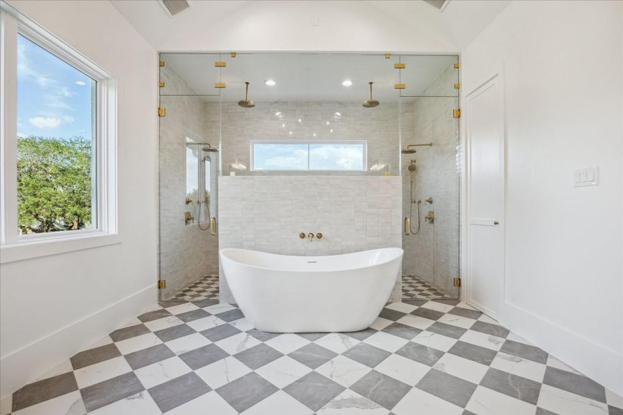 Close up view of the shower. Close up view of the shower.