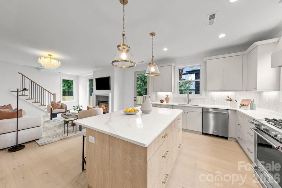 Furnished interior view inside a new home in , Charlotte (Image 9).