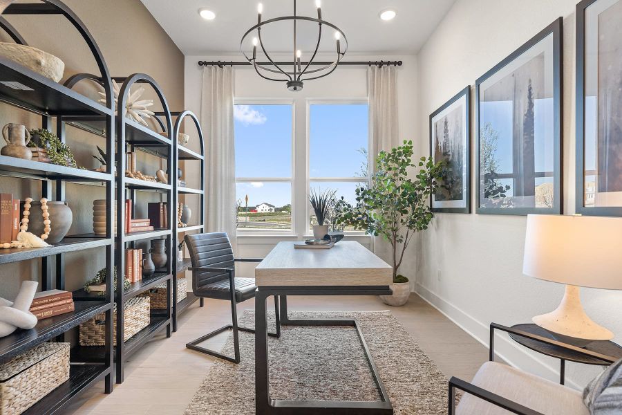 Furnished interior view inside a new home in Lagos Reserve, Manor (Image 21).