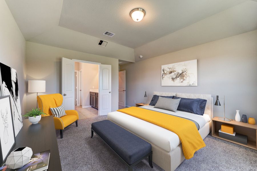 Representative furnished interior of a home built from the Sierra by Beazer Homes in Laurel Landing: Landmark Collection, Alvin (Image 4).