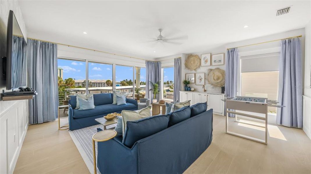 Furnished interior view inside a new home in , Sarasota (Image 12).