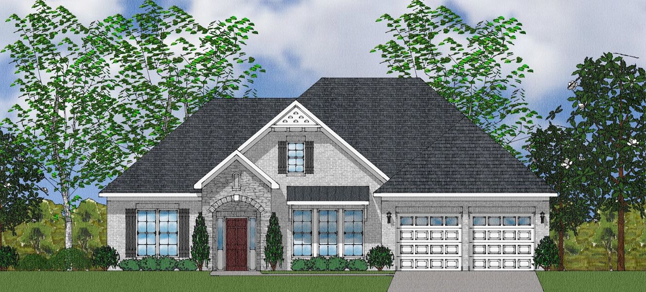 Representative exterior photo of a completed home built from the Byrnes II - Elite Collection by Mungo Homes in Suter Estates, Easley, SC (Image 19).