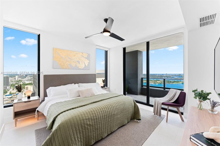 Furnished interior view inside a new home in , Miami (Image 4).