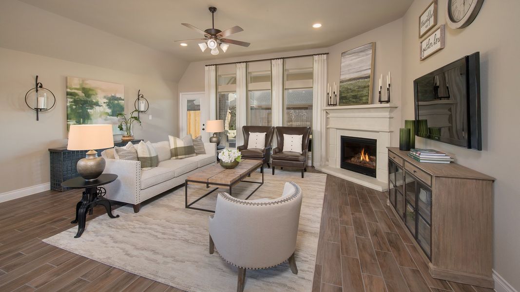 Representative furnished interior of a home built from the 2529W by Perry Homes in Santa Rita Ranch - Eldorado, Liberty Hill (Image 33). Representative furnished interior of a home built from the 2529W by Perry Homes in Santa Rita Ranch - Eldorado, Liberty Hill (Image 33).