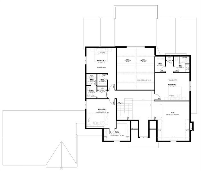 2D floor plan layout of this home in , Cumming, GA (Image 3).