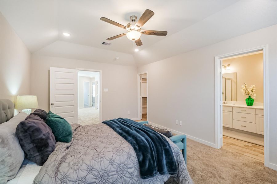 Photos are sample images from a previously built home with the same floor plan. Finishes and fixtures in the current home have been upgraded and may vary.