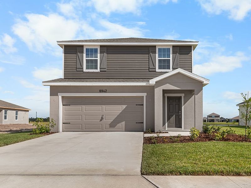 Waterfront new construction home for sale in Parrish, FL, with 4 bedrooms plus a loft!