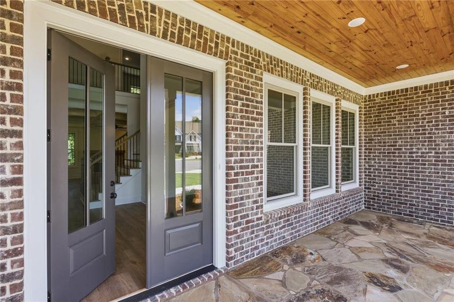 Exterior details and patio area of a home in , Marietta (Image 3). Exterior details and patio area of a home in , Marietta (Image 3).