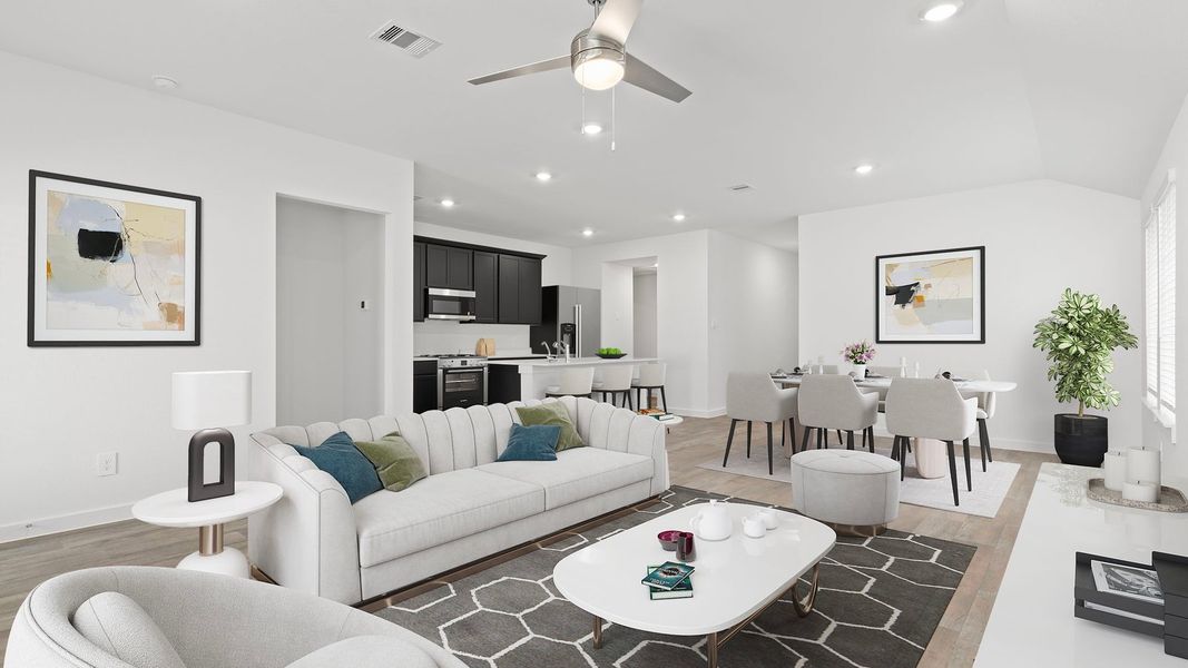 Furnished interior view inside a new home in Tamarron, Fulshear (Image 9).